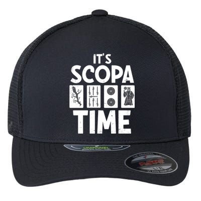 It's Scopa Time Nonna Nonno Italian Cards Game Scopa Player Premium Flexfit Unipanel Trucker Cap