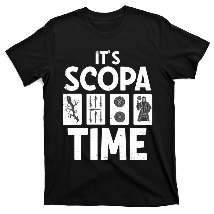 It's Scopa Time Nonna Nonno Italian Cards Game Scopa Player Premium T-Shirt