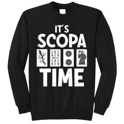 It's Scopa Time Nonna Nonno Italian Cards Game Scopa Player Premium Tall Sweatshirt