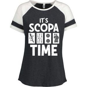 It's Scopa Time Nonna Nonno Italian Cards Game Scopa Player Premium Enza Ladies Jersey Colorblock Tee