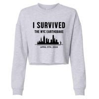 I Survived The Nyc Earthquake 2024 Cropped Pullover Crew