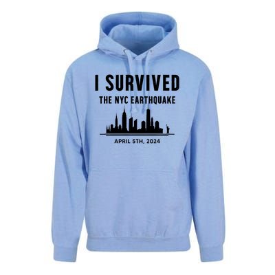 I Survived The Nyc Earthquake 2024 Unisex Surf Hoodie