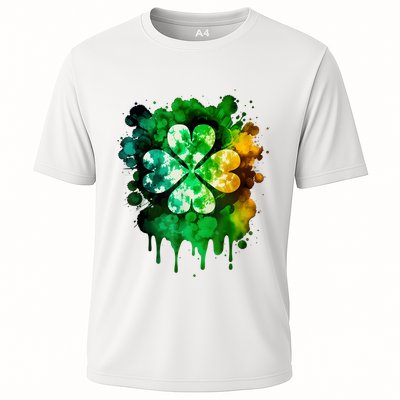 Irish Shamrock Tie Dye Happy St PatrickS Day Go Lucky Performance Shirt