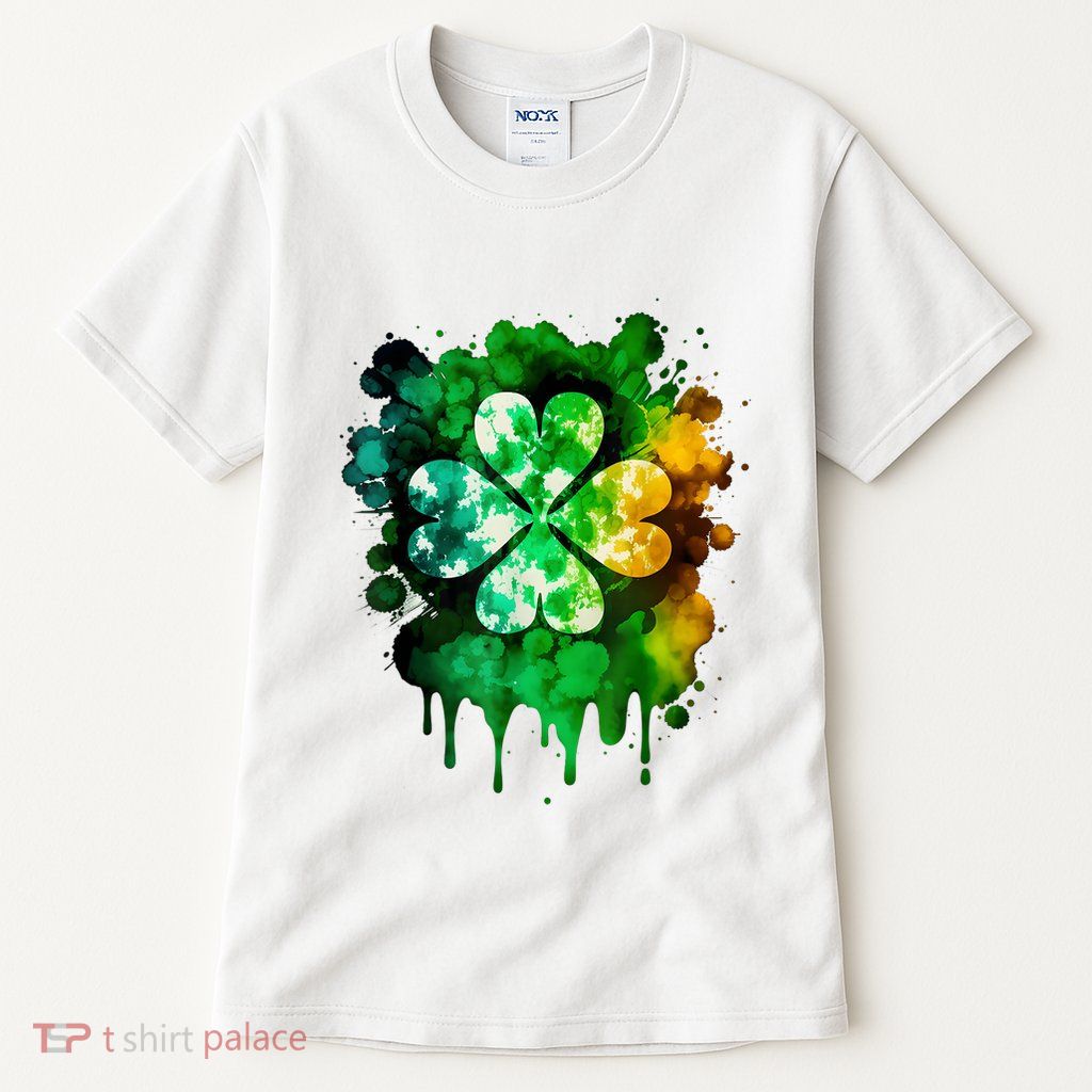Irish Shamrock Tie Dye Happy St PatrickS Day Go Lucky Tall T-Shirt