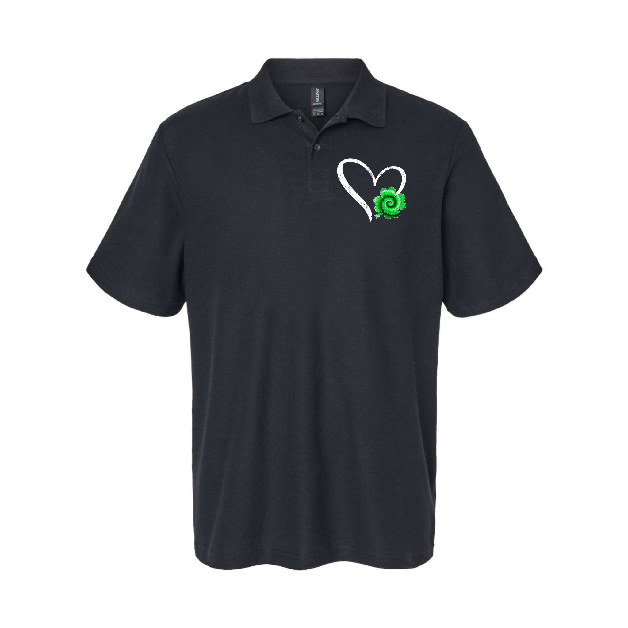 Irish Shamrock Tie Dye Happy St Patricks Day Go Lucky Gift Polo