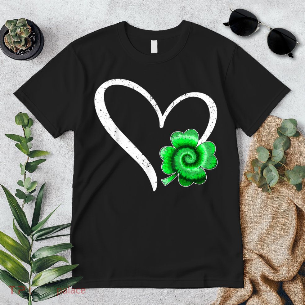 Irish Shamrock Tie Dye Happy St Patricks Day Go Lucky Gift Premium T-Shirt