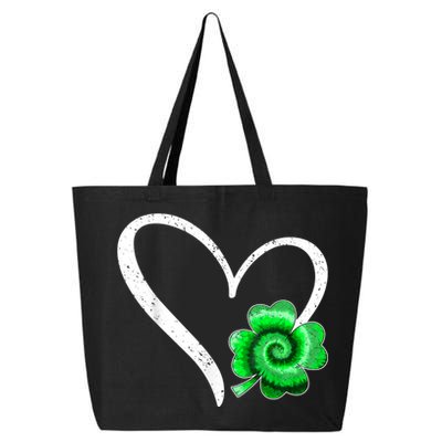 Irish Shamrock Tie Dye Happy St Patricks Day Go Lucky Gift 25L Jumbo Tote