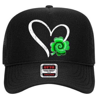 Irish Shamrock Tie Dye Happy St Patricks Day Go Lucky Gift Trucker Hat