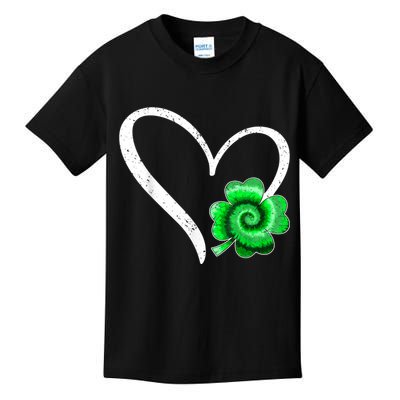 Irish Shamrock Tie Dye Happy St Patricks Day Go Lucky Gift Kids T-Shirt
