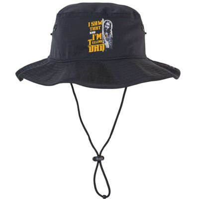 I Saw That Im Telling Dad Funny Religious Christian Jesus Bucket Hat