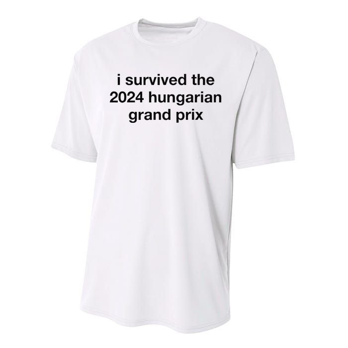 I Survived The 2024 Hungarian Grand Prix Performance Sprint T-Shirt