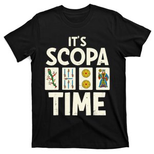 It's Scopa Time Nonna Nonno Italian Cards Game Scopa Player T-Shirt