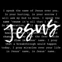 I Speak The Name Of Jesus Vintage Christian Faith Prayer Sweatshirt