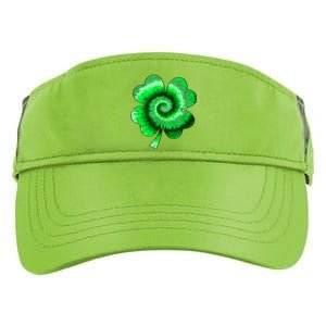 Irish Shamrock Tie Dye Happy St Patrick's Day Go Lucky Gift Adult Drive Performance Visor