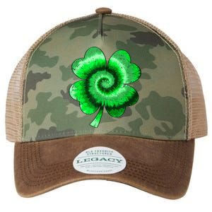 Irish Shamrock Tie Dye Happy St Patrick's Day Go Lucky Gift Legacy Tie Dye Trucker Hat