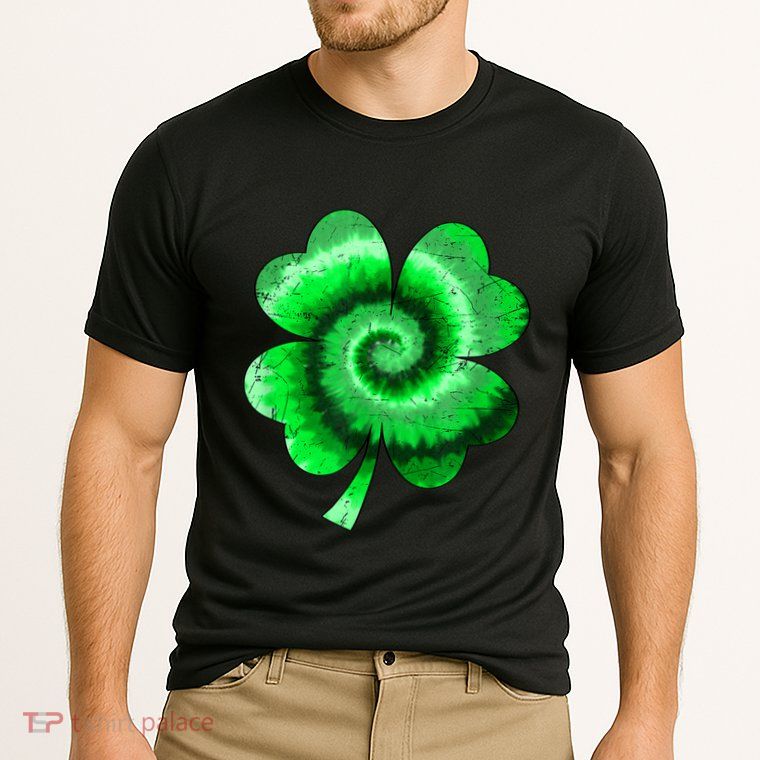 Irish Shamrock Tie Dye Happy St Patrick's Day Go Lucky Gift Performance Shirt
