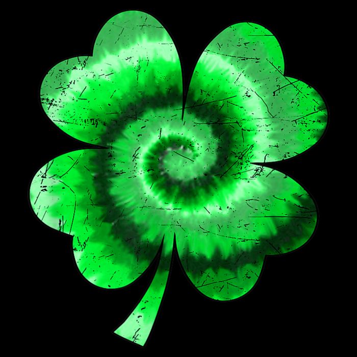 Irish Shamrock Tie Dye Happy St Patrick's Day Go Lucky Gift Sustainable Bucket Hat