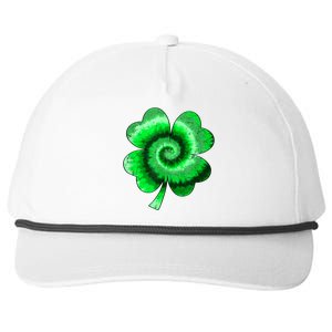 Irish Shamrock Tie Dye Happy St Patrick's Day Go Lucky Gift Snapback Five-Panel Rope Hat