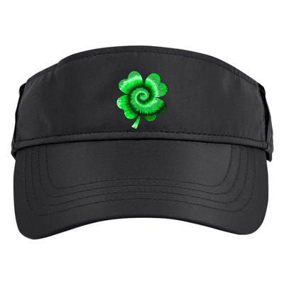 Irish Shamrock Tie Dye Happy St Patrick's Day Go Lucky Gift Adult Drive Performance Visor