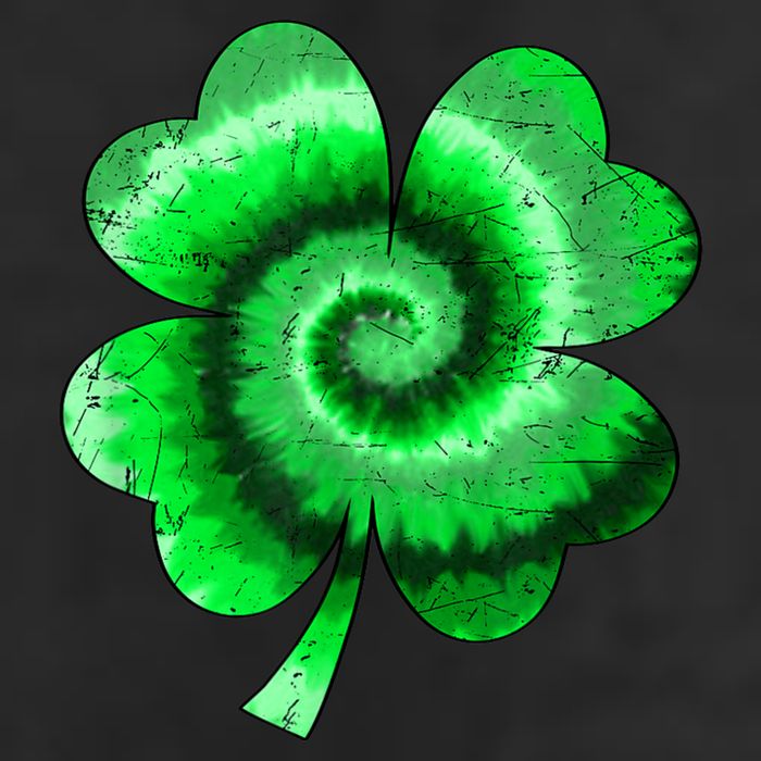 Irish Shamrock Tie Dye Happy St Patrick's Day Go Lucky Gift Adult Drive Performance Visor
