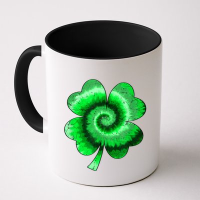 Irish Shamrock Tie Dye Happy St Patrick's Day Go Lucky Gift Mug