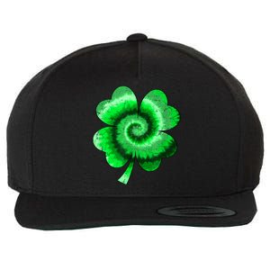 Irish Shamrock Tie Dye Happy St Patrick's Day Go Lucky Gift Wool Snapback Cap