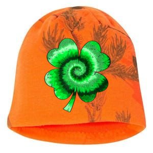 Irish Shamrock Tie Dye Happy St Patrick's Day Go Lucky Gift Kati - Camo Knit Beanie