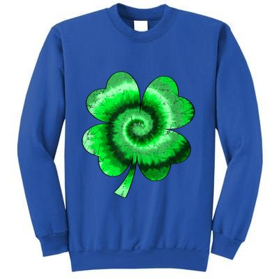 Irish Shamrock Tie Dye Happy St Patrick's Day Go Lucky Gift Sweatshirt