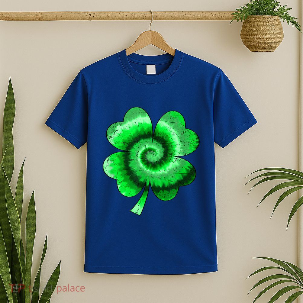 Irish Shamrock Tie Dye Happy St Patrick's Day Go Lucky Gift T-Shirt