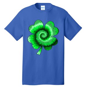 Irish Shamrock Tie Dye Happy St Patrick's Day Go Lucky Gift Tall T-Shirt