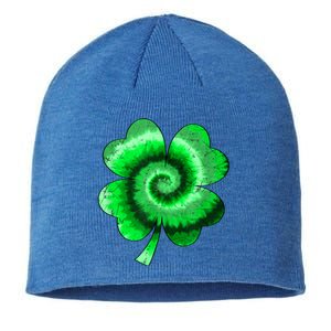 Irish Shamrock Tie Dye Happy St Patrick's Day Go Lucky Gift Sustainable Beanie