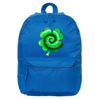 Irish Shamrock Tie Dye Happy St Patrick's Day Go Lucky Gift 16 in Basic Backpack