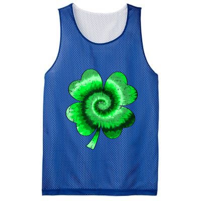 Irish Shamrock Tie Dye Happy St Patrick's Day Go Lucky Gift Mesh Reversible Basketball Jersey Tank