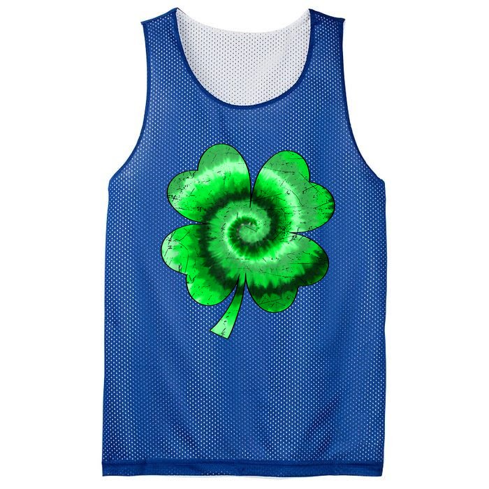 Irish Shamrock Tie Dye Happy St Patrick's Day Go Lucky Gift Mesh Reversible Basketball Jersey Tank