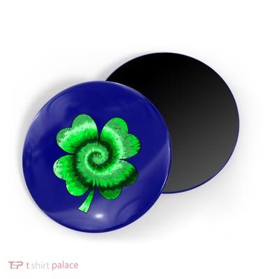 Irish Shamrock Tie Dye Happy St Patrick's Day Go Lucky Gift Magnet