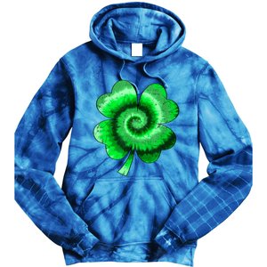 Irish Shamrock Tie Dye Happy St Patrick's Day Go Lucky Gift Tie Dye Hoodie