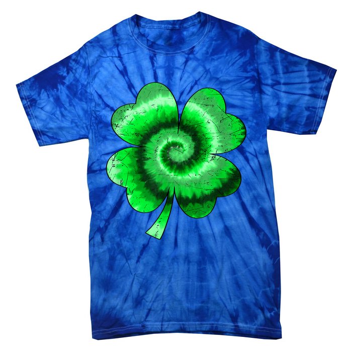 Irish Shamrock Tie Dye Happy St Patrick's Day Go Lucky Gift Tie-Dye T-Shirt