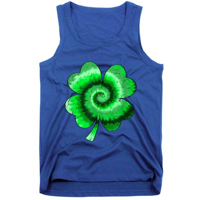 Irish Shamrock Tie Dye Happy St Patrick's Day Go Lucky Gift Tank Top