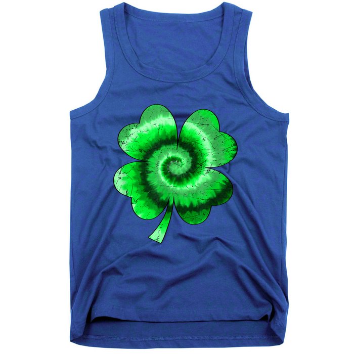 Irish Shamrock Tie Dye Happy St Patrick's Day Go Lucky Gift Tank Top