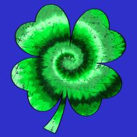 Irish Shamrock Tie Dye Happy St Patrick's Day Go Lucky Gift Tank Top