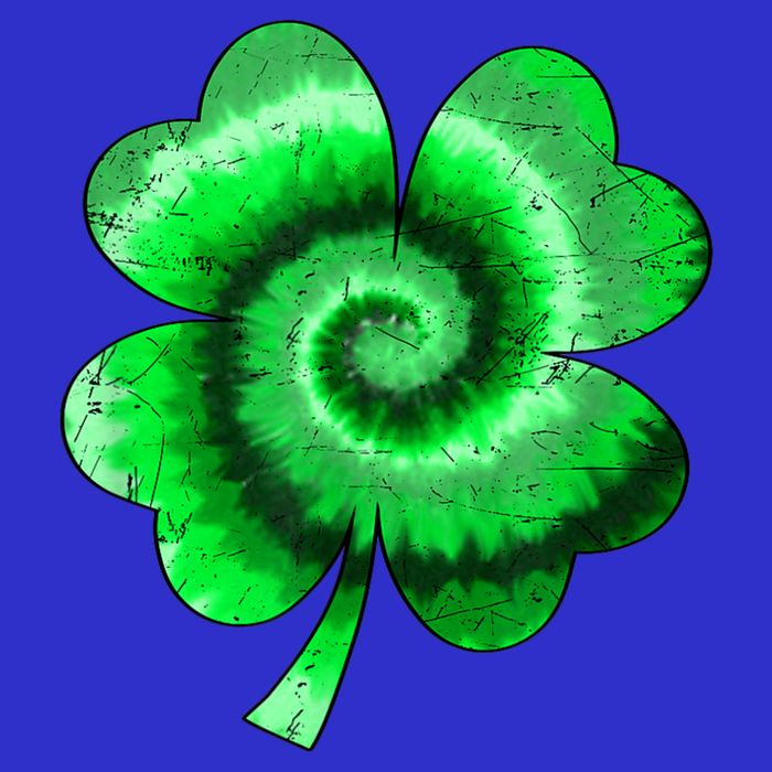 Irish Shamrock Tie Dye Happy St Patrick's Day Go Lucky Gift Tank Top