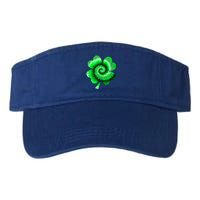 Irish Shamrock Tie Dye Happy St Patrick's Day Go Lucky Gift Valucap Bio-Washed Visor