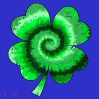 Irish Shamrock Tie Dye Happy St Patrick's Day Go Lucky Gift Kids T-Shirt