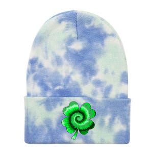 Irish Shamrock Tie Dye Happy St Patrick's Day Go Lucky Gift Tie Dye 12in Knit Beanie