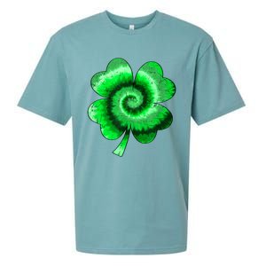 Irish Shamrock Tie Dye Happy St Patrick's Day Go Lucky Gift Sueded Cloud Jersey T-Shirt