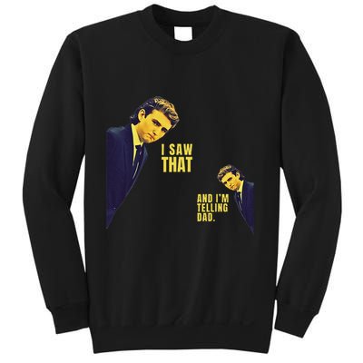 I Saw That Jesus Meme Barron And IM Telling Dad Trump Sweatshirt