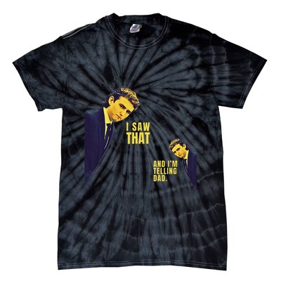 I Saw That Jesus Meme Barron And IM Telling Dad Trump Tie-Dye T-Shirt