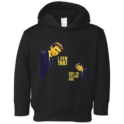 I Saw That Jesus Meme Barron And IM Telling Dad Trump Toddler Hoodie
