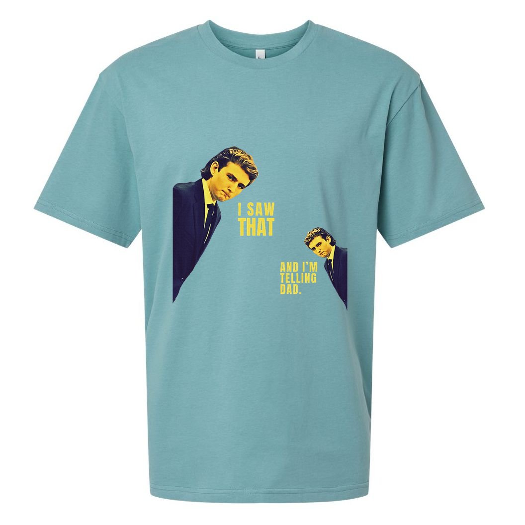 I Saw That Jesus Meme Barron And IM Telling Dad Trump Sueded Cloud Jersey T-Shirt