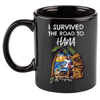 I Survived The Road To Hana Gift 11oz C Handle Ceramic Mug